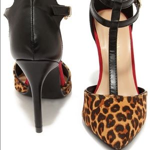 Wild Diva Lounge Leopard Suede Heels